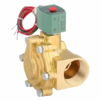 REDHAT Solenoid Valve: 2-Way, Normally Closed, 1 1/2 in Pipe Size, 110V AC/120V AC, Slow-Closing (MPN 8221G011)