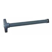 This DETEX rim exit device features a touchbar style and is constructed of aluminum. It is ADA compliant and designed for doors up to 48 inches wide. Suitable for use in commercial and industrial facilities requiring reliable emergency egress