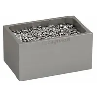 LAB ARMOR Single Silver Bead Block: Aluminum, 3 in Overall Wd, 3 3/4 in Overall Lg, Bead Block (MPN 52100-SLV)