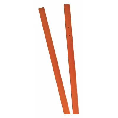 BRADY Roll-Up Sign Cross Braces, 48 in x 48 in, Orange, Fiberglass