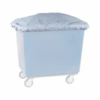 R&B WIRE PRODUCTS INC. Cube Trucks: 43 in L 31 in W 6 in H, Fits 16 bu, 0.74 cu yd, Gray, Vinyl (MPN 431G)