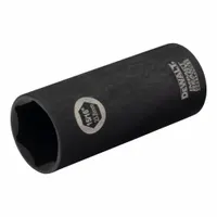 DEWALT Impact Socket: 1/2 in Drive Size, SAE, 15/16 in Socket Size, 6-Point, Deep, 3 in Overall Lg (MPN DW22932)