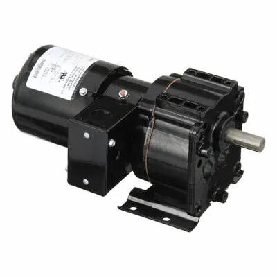 Dayton Gearmotor: Parallel, Single Output Shaft, Split-Phase, TEFC, 100 RPM - Parallel Shaft AC Gearmotors