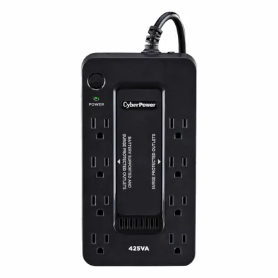 CYBER POWER UPS System: Single Phase, 425 VA Power Rating, 120 V AC Input, 120 V AC Output - Standby UPS Systems