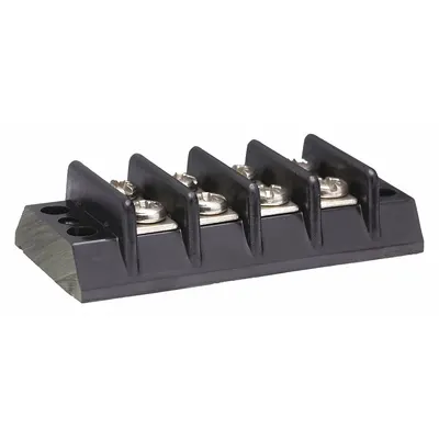 OEM Barrier Terminal Strip: 4 Poles - Surface Mount Barrier Strips