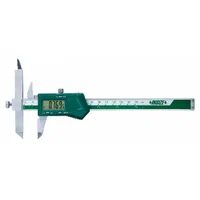 INSIZE Offset Jaw Digital Caliper: 0 in to 6 in /0 mm to 150 mm, Cabled, +/-0.0016 in Accuracy (MPN 1186-150A)