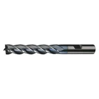 This square end mill is made from high-speed steel with a TiCN coating for enhanced wear resistance. It features 6 flutes, a 1-3/4" cutting diameter, and a 1-3/8" length of cut. Used for milling slots, profiling, and contouring in ferrous and non-ferrous materials on manual or CNC machines