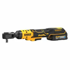 This cordless ratchet features a brushless motor delivering 70 ft-lb of maximum fastening torque at 250 RPM no-load speed. The ball detent anvil provides secure socket retention. Suitable for fastening and loosening bolts and nuts in confined spaces common in automotive, equipment maintenance, and assembly tasks.