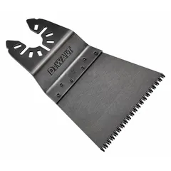 This 2-1/2 inch overall length open-back universal OIS mounted blade is designed for plunge cutting in wood and steel. Suitable for use in construction, renovation, and woodworking applications requiring precise flush cuts in confined spaces.