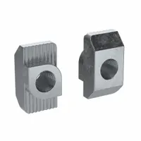 Hammer Nut: M6 Size, For 10 mm Slot Wd, 45 Series, Single Center, Zinc-Plated, Steel, 4 PK (MPN 096H10630)