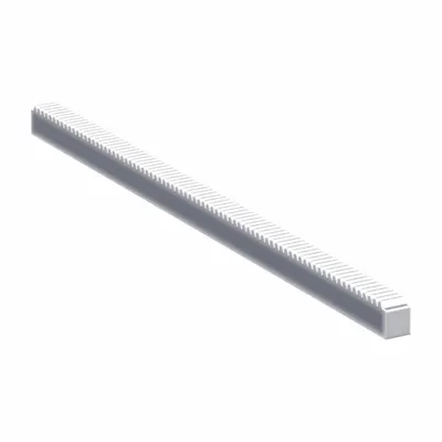KHK GEARS Gear Rack: Rectangular, Module m 2, 500 mm Lg., Stainless Steel - Rectangular & Square Metric Gear Racks