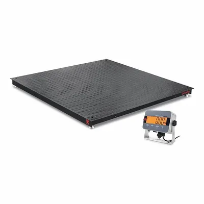 OHAUS Floor Scale: 5,000 lb Wt Capacity - Imperial, 1 lb/0.5 kg Readability, Floor Scale - Floor Scales