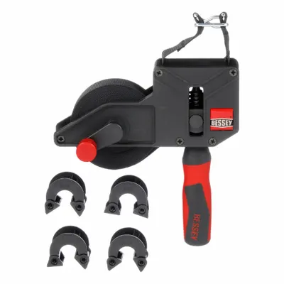BESSEY Strap Clamp: 23 ft Band Lg, Composite, (4) Pivoting Vario Corners, Polyester - Strap Clamps