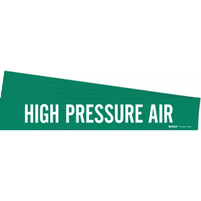 BRADY High Pressure Air Adhesive Pipe Marker - High Pressure Air Adhesive Pipe Markers