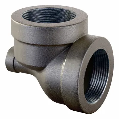 ANVIL Metal Pipe Tee: 2 1/2 in x 1/2 in x 2 1/2 in, Threaded x Threaded x Threaded - Low-Pressure Threaded Pipe Fittings