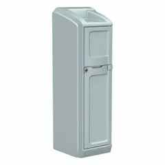 This CORTECH locker from the Endurance series provides secure storage with a door and three fixed shelves. Overall dimensions: 78-1/2 in height, 26 in width, 26 in depth. Suitable for organizing tools, personal protective equipment, or supplies in industrial and commercial settings.