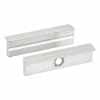 WESTWARD Magnetic Jaw Cap: Aluminum, For 4 1/2 in Vise Jaw Wd, 4 1/2 in Jaw Cap Wd, Any Vise Type