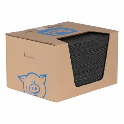PIG Sorbent Pad MAT2905, 20 in x 16 in, 100 Pack, Polypropylene, Perforated - Sorbent Pads