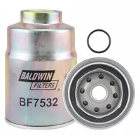 BALDWIN FILTERS Fuel Filter: Spin-On, 3 9/16 in Outside Dia, 3/4"-16 Thread Size, Cellulose, Nissan (MPN BF7532)