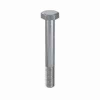 This hex head cap screw is made of Class 8.8 steel with zinc plating for corrosion resistance. It has a metric M10 thread, 80 mm length, and partial threading. Suitable for fastening metal components in machinery and industrial assemblies. Pack of 50. Meets DIN 960 and ISO 898 standards
