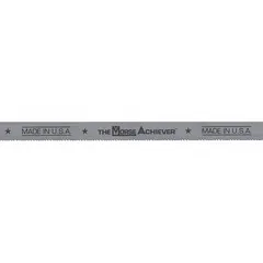 Bi-metal band saw blade for cutting steel and steel alloys. Features a variable cutting edge with 4/6 tooth pitch. Blade width is 1 in, length is 11 ft 6 in. Suitable for structural steel, tubing, and solid bar stock in fabrication and metalworking applications.