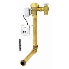 Hardwired automatic flush valve for back-spud toilets with 1.6 gpf flush volume and 14-1/2 in rough-in. Sensor-activated operation for touchless flushing in commercial restroom applications.