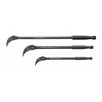 Pry Bar Set: Claw End, 8 in_10 in_16 in Overall Lg, 1/4 in_3/8 in End Wd, Indexing Head, N No T No (MPN 82301D)