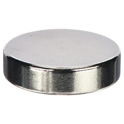 OEM Disc Rare Earth Magnet, 1 in OD x 0.25 in Thick, 22.7 lbf Pull - Disc Rare Earth Magnets