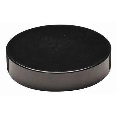 KIMBLE Cap: 36 mm Dia, Black, Phenolic, Rubber, 33-400 mm Screw Closure Size, Autoclavable - Screw On Caps