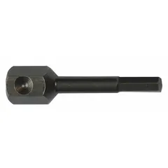 This APEX hex impact bit is designed for driving fasteners in high-torque applications. It features a 1/2 in hex head, standard tip style, and is impact rated for use with impact drivers. Made from S2 steel, this 5-pack is suitable for construction, automotive, and industrial assembly tasks.