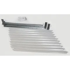 Steel louver kit with gray finish for directing airflow from hydronic wall and ceiling unit heaters. Overall dimensions 22-15/16 in H x 24-1/2 in W x 3-5/8 in D. Used to control air distribution in commercial and industrial heating applications.