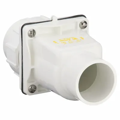 ZOELLER Check Valve with Union: Swing, Inline Valve Body, 2 in Pipe Size, For Pumps Media - PVC Swing Check Valves