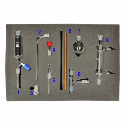 UNITED SCIENTIFIC ORGKIT-09 Lab Glassware Set, Glass - Lab Glassware Sets