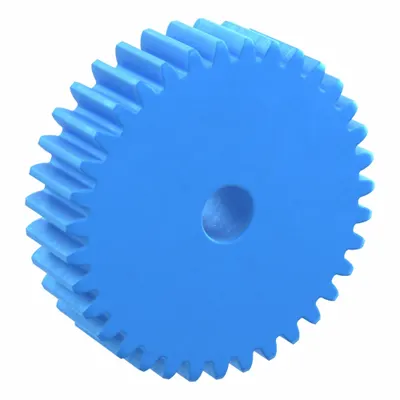 KHK GEARS Hubless Spur Gear: Module m 2.5, 35 Teeth, 15 mm Bore Dia, Nylon, 20° Pressure Angle - Hubless Metric Spur Gears