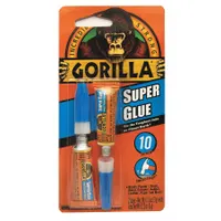 This general-purpose instant adhesive is supplied as a clear, thick liquid in a 0.21 fl oz tube. It bonds glass and is compatible with metals, making it suitable for repair and assembly tasks on non-porous surfaces where gap filling and fast setting are required