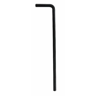 WESTWARD Hex Key: 0 Ball Ends, 1/8 in Tip Size, SAE, Long, Alloy Steel, Black Oxide - L-Shaped Hex Keys
