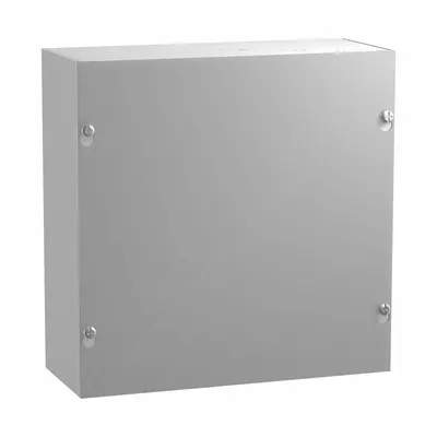 HAMMOND Junction Box: Steel, 36 in x 36 in x 12 in, NEMA 1, Solid Cover, Screw On - Steel Indoor Enclosures with Screw-On Covers
