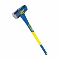 Standard Sledge Hammer: Steel, Fiberglass Handle, 12 lb Head Wt, 2 1/4 in Dia, 36 in Overall Lg (MPN ESH-1236F)