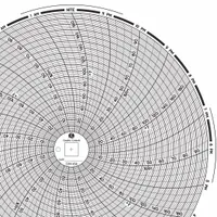 GRAPHIC CONTROLS Circular Paper Chart: Dickson, 0°F to 100°F, Chart 458, Dickson, Universal, 60 PK