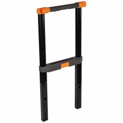 This metal handle in gray finish is a replacement part for the MODbox Rolling Storage & Tool Box system. It measures 16 3/4 inches wide, 3 5/8 inches high, and 26 inches deep. Use it to restore the mobility and functionality of the rolling toolbox on job sites.