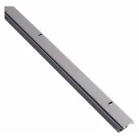 This metal leaf weatherstripping features an aluminum flange and a silicone bulb insert. It measures 7 ft in length, 1 3/16 in width, and 1 1/16 in height. Used to seal gaps around doors to reduce drafts, moisture, dust, and pest infiltration