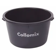Mixing bucket designed for blending slurries. Serves as a direct replacement part for compatible COLLOMIX mixing equipment. Commonly used in industrial and construction applications requiring consistent slurry mixing.
