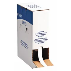 Continuous label roll for use with BMP61 printer series. Made of autoclavable polyester in clear, 3/8 in wide by 50 ft long. Suitable for labeling applications requiring resistance to high-temperature sterilization cycles.