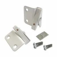 This single-action window opening control device is non-handed and features a white gloss finish. Constructed from stamped steel, it measures 1 9/16 inches in length and 1 15/32 inches in width. Suitable for manual operation of windows in ventilation and building automation systems