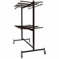 NATIONAL PUBLIC SEATING Chair Cart: 1,320 lb, 67 in L x 33 1/2 in W x 70 in H, For 84 Chairs, Brown (MPN 84-60)