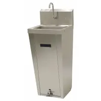 ADVANCE TABCO Hand Sink: 42 in Overall Ht, 10 in Bowl Lg, 5 in Bowl Dp, 1 gpm Flow Rate, 20 ga (MPN 7-PS-90)