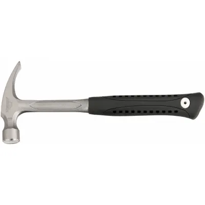 WESTWARD Straight Claw Hammer: Steel, Textured Grip, Steel Handle, 16 oz Head Wt - Steel Straight-Claw Hammers