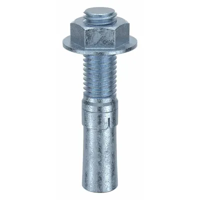 MKT FASTENING 5/8 in Steel Wedge Anchor, Zinc Yellow, 25 PK - Steel Wedge Anchors
