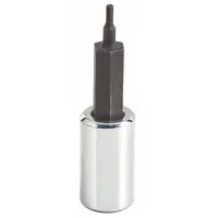PROTO Socket Bit: 1/4 in Drive Size, Hex Tip, 1/16 in Tip Size, 1 7/8 in Overall Lg, Fixed Insert (MPN J47701/16)