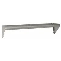 ADVANCE TABCO Wall Shelf: 24 in x 11 in x 9 in, 11 in x 11 in, 150 lb Load Capacity, Aluminum, Satin (MPN WS-KD-24-GR)